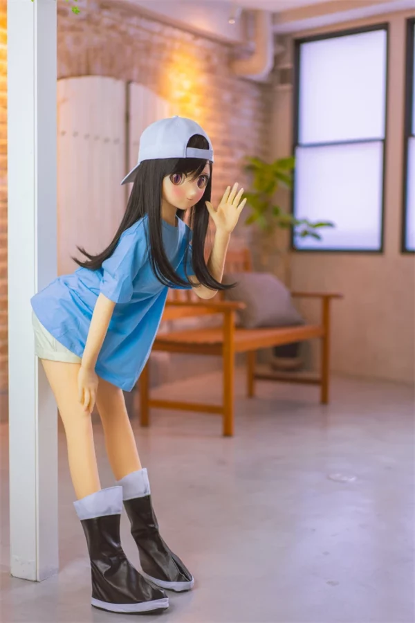 黒髪ロングの血小板 ラブドール 『はたらく細胞』のコスプレ等身大人形、135cmスリムボディ（AotumeDoll、身長、素材選択可能） - at11401