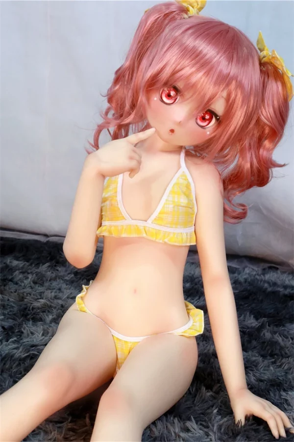 アニメ顔の獣耳っ娘ラブドール 大塚美佳 135cmスリムボディ（AotumeDoll、身長、素材選択可能） - new-at12201