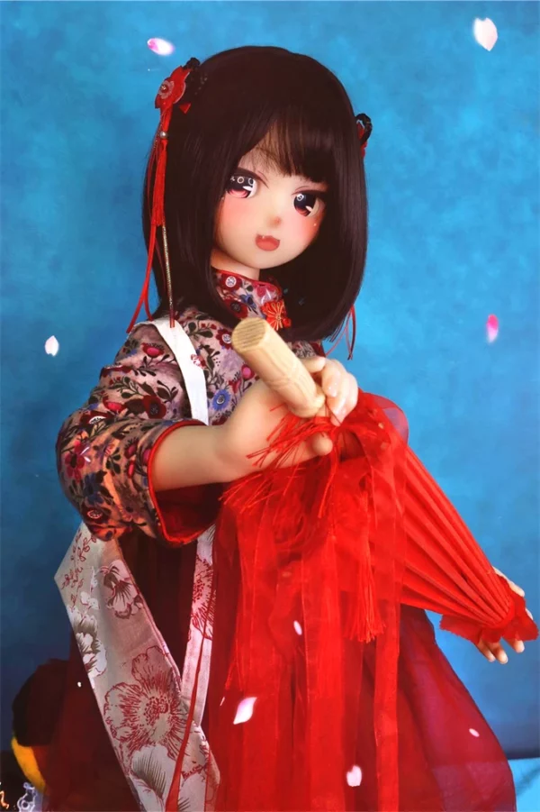 中国風の緋鞠 ラブドール 『おまもりひまり』コスプレ等身大人形、135cmスリムボディ（AotumeDoll、身長、素材選択可能） - new-at12501