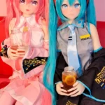 初音ミク＆桜ミク 145cm-155cmボディ、素材選択可能（3つの動画あり、単品の値段、サンプルは145cm Bカップ体、AotumeDoll）ラブドール - new-at22409