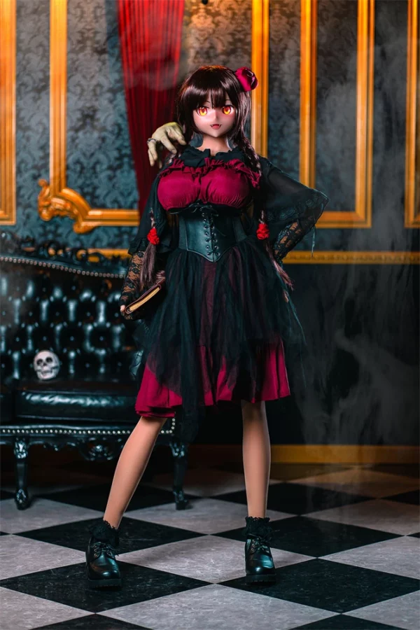 アニメ顔のぱいずり可能な爆乳美人宮本奈美ラブドール AotumeDollｘSilikodoll、155cmH-Cupボディ（ボディ選択可能） - at31008